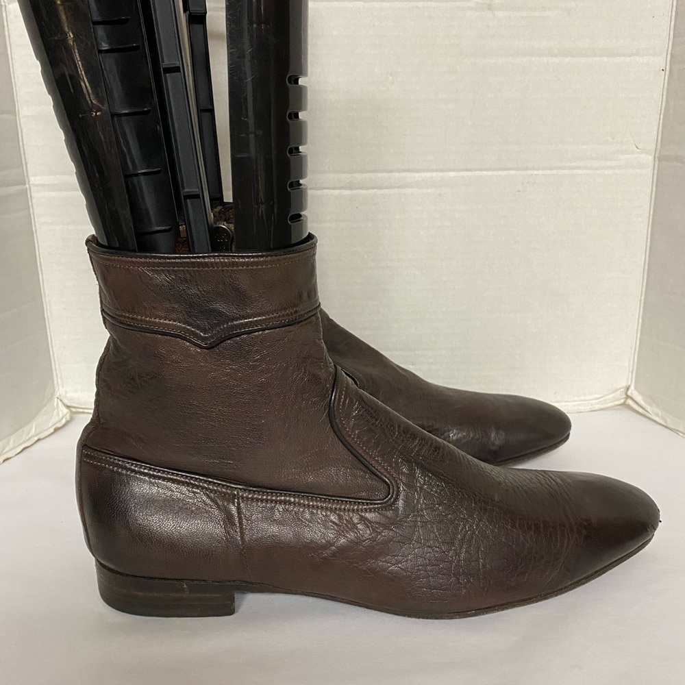 Paul Smith Brown Pebble Leather Ankle Boot Sz Men’s 11